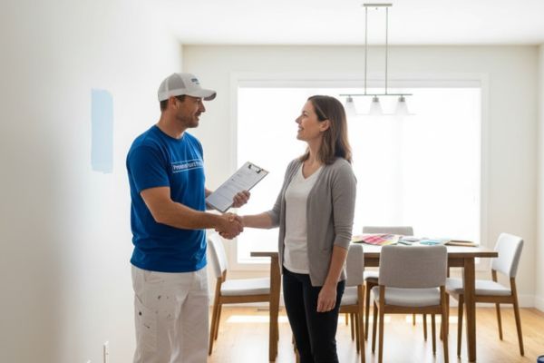 home owner hiring a Licensed Interior Painter