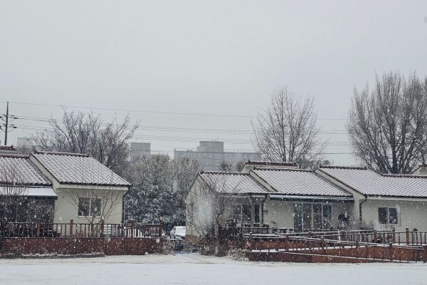 house during winter